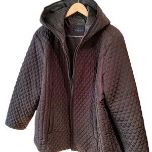 EUC | Braetan Women's Brown | Hooded | Full Zip | Lined & Quilted Jacket Size 2X
